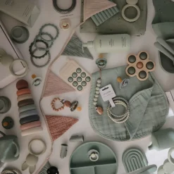 Jouets D'Activités*mushie Jouet Dentition Presse Téléphone de Vert