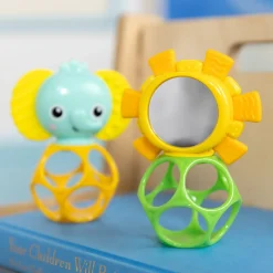 Anneaux De Dentition*Bright Starts Jouets de dentition Oball x2 de Lion & éléphant