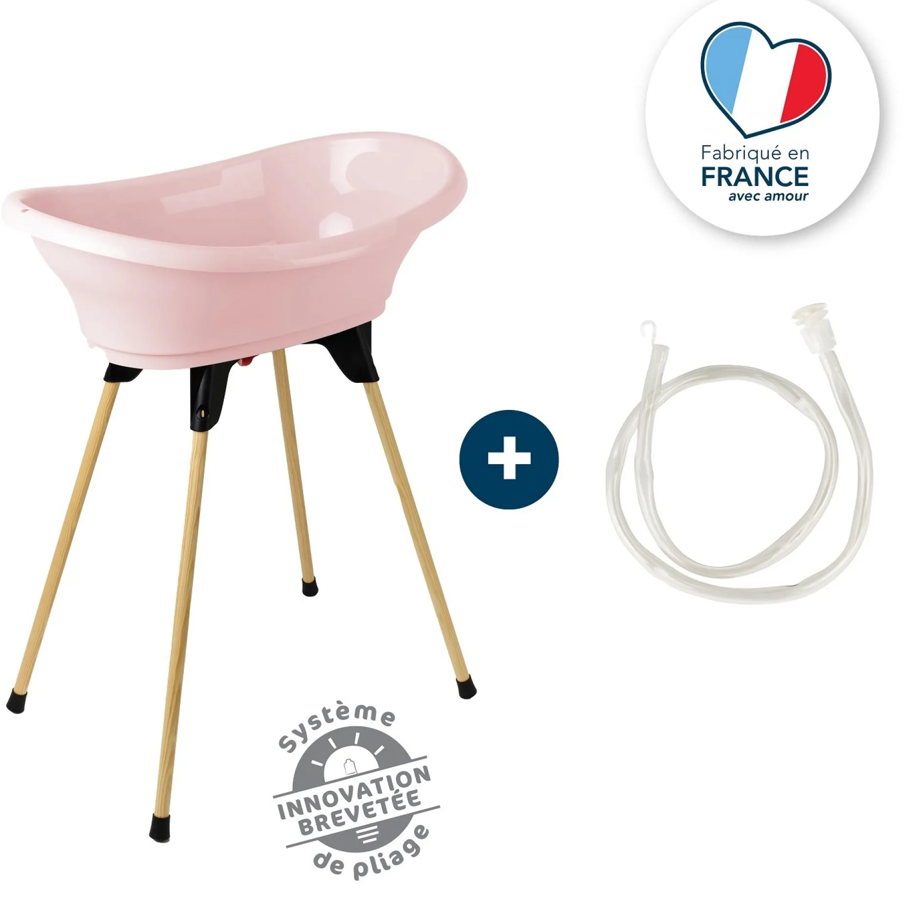 Baignoires*Thermobaby Kit de baignoire Vasco de Rose poudré
