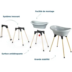 Baignoires*Thermobaby Kit de baignoire Vasco de Gris charme