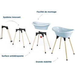 Baignoires*Thermobaby Kit de baignoire Vasco de Fleur bleue