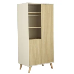 Armoires 2 Portes*Sauthon Baby's Sweet Home Kronos Armoire 2 portes 3 niches de Blanc Neige