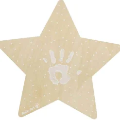 Lampes*Baby Art Lampe Étoile avec empreinte de Bois