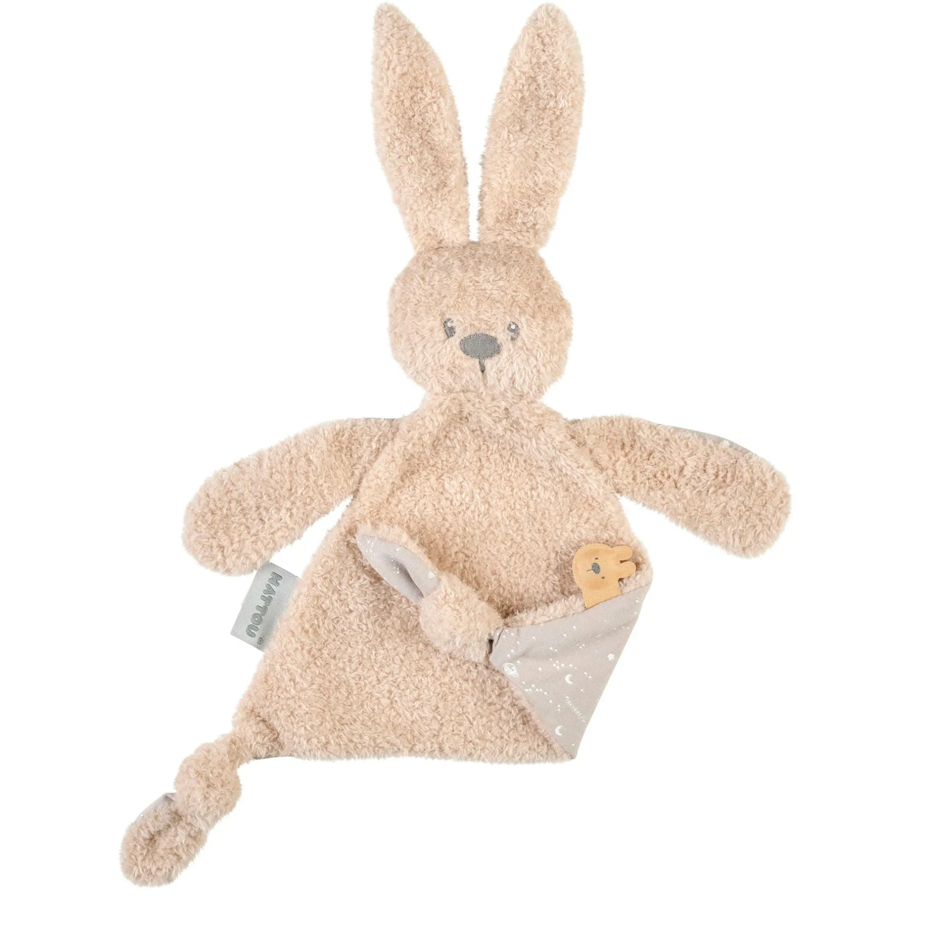 Doudous*Nattou Lapidou doudou triangle - Glow in the dark de Teddy sable