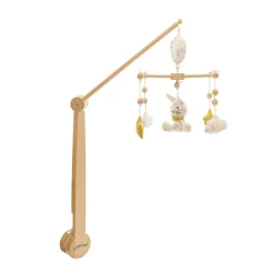 Mobiles*Domiva Leafy Bunny mobile musical de Blanc/Bois