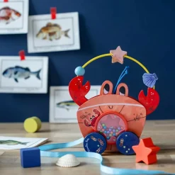 Jouets En Bois*Moulin Roty Les Aventures de Paulie Crabe à tirer de