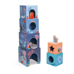 Jeux De Formes*Moulin Roty Les Aventures de Paulie Cubes Empilables de