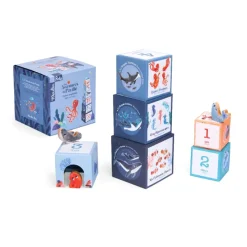 Jeux De Formes*Moulin Roty Les Aventures de Paulie Cubes Empilables de