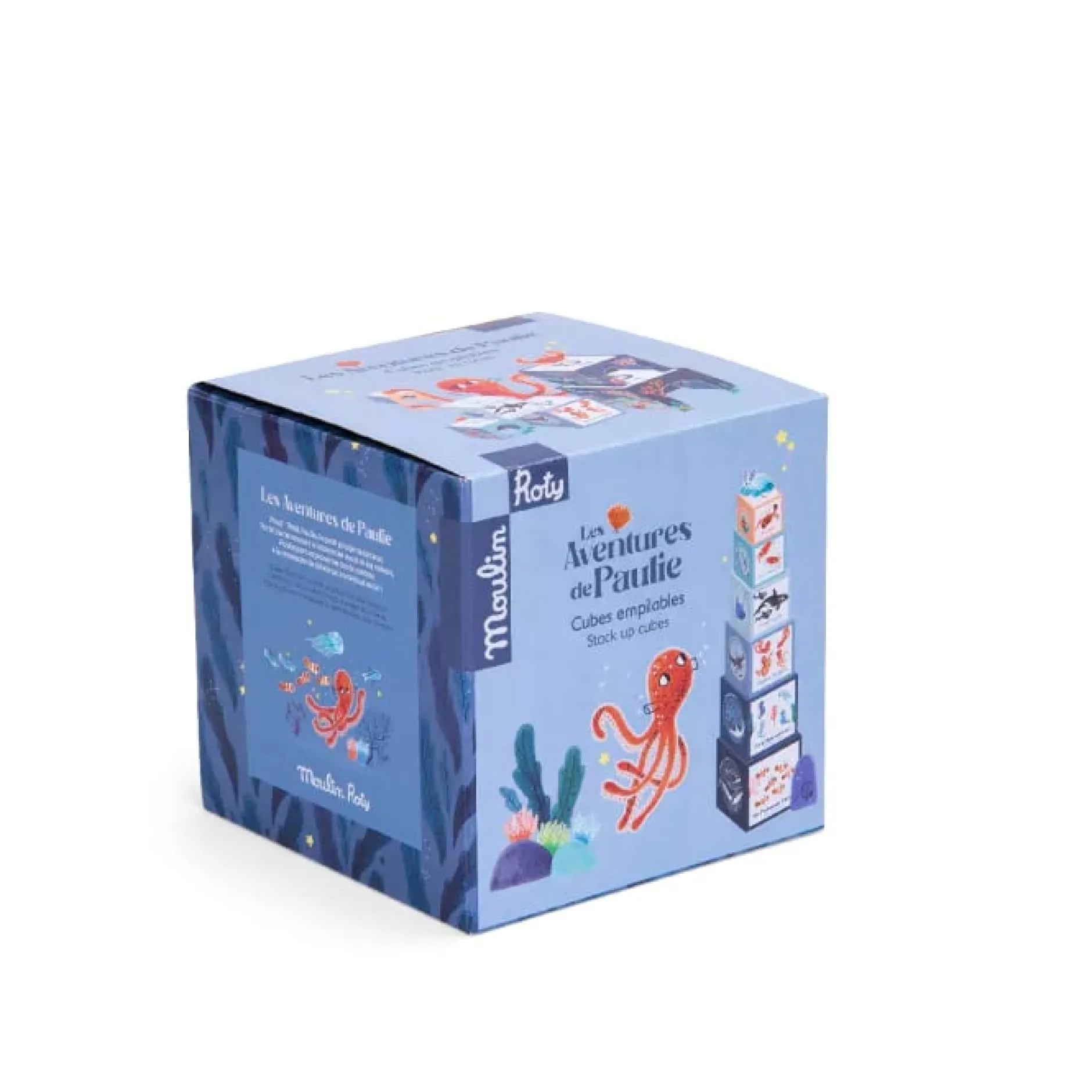 Jeux De Formes*Moulin Roty Les Aventures de Paulie Cubes Empilables de