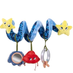 Peluches À Accrocher*Moulin Roty Les Aventures de Paulie Spirale d'activités de Bleu