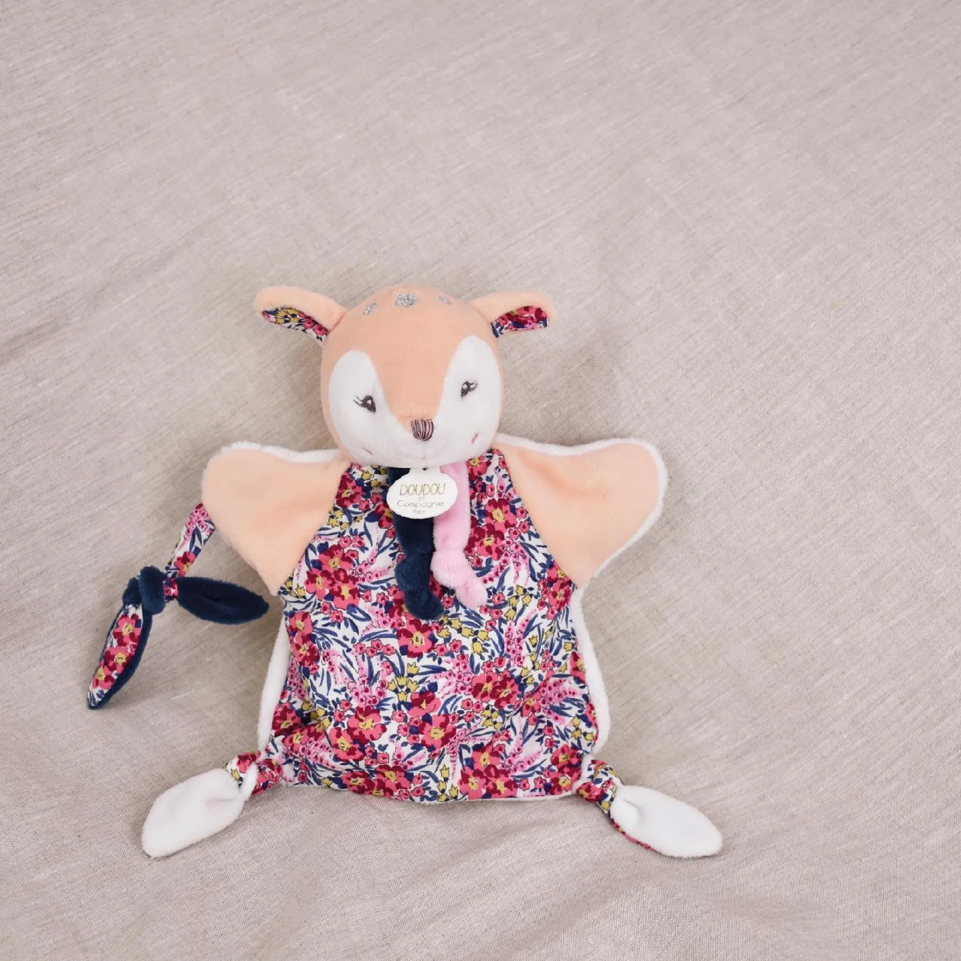 Doudous*Doudou et Compagnie Les Boh'aime Doudou marionnette 25 cm de Faon