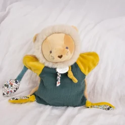 Doudous*Doudou et Compagnie Les Boh'aime Doudou marionnette 25 cm de Lion