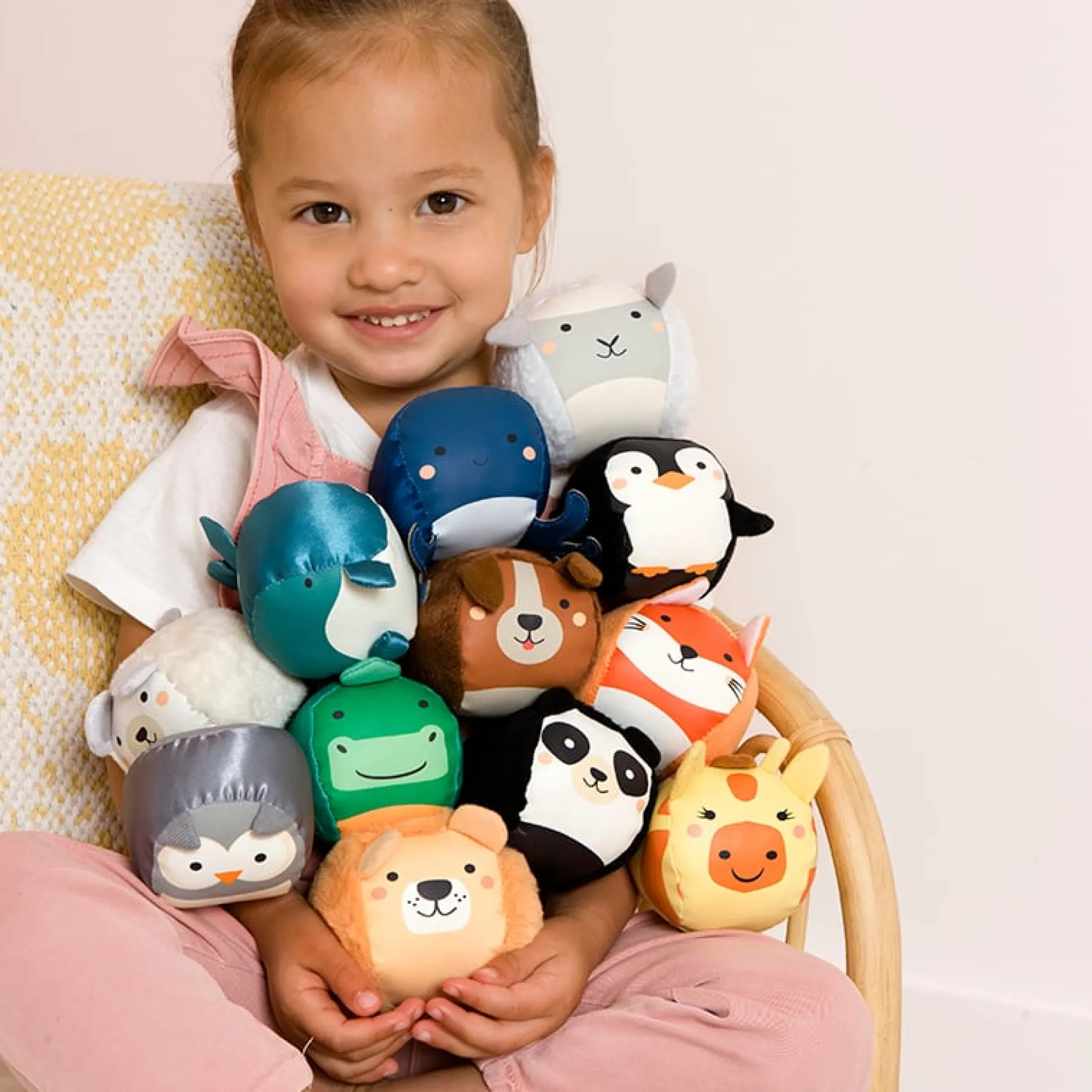 Balles & Ballons|Jouets D'Activités*Little Big Friends Les Dooballs - set de 4 balles doudous de jungle