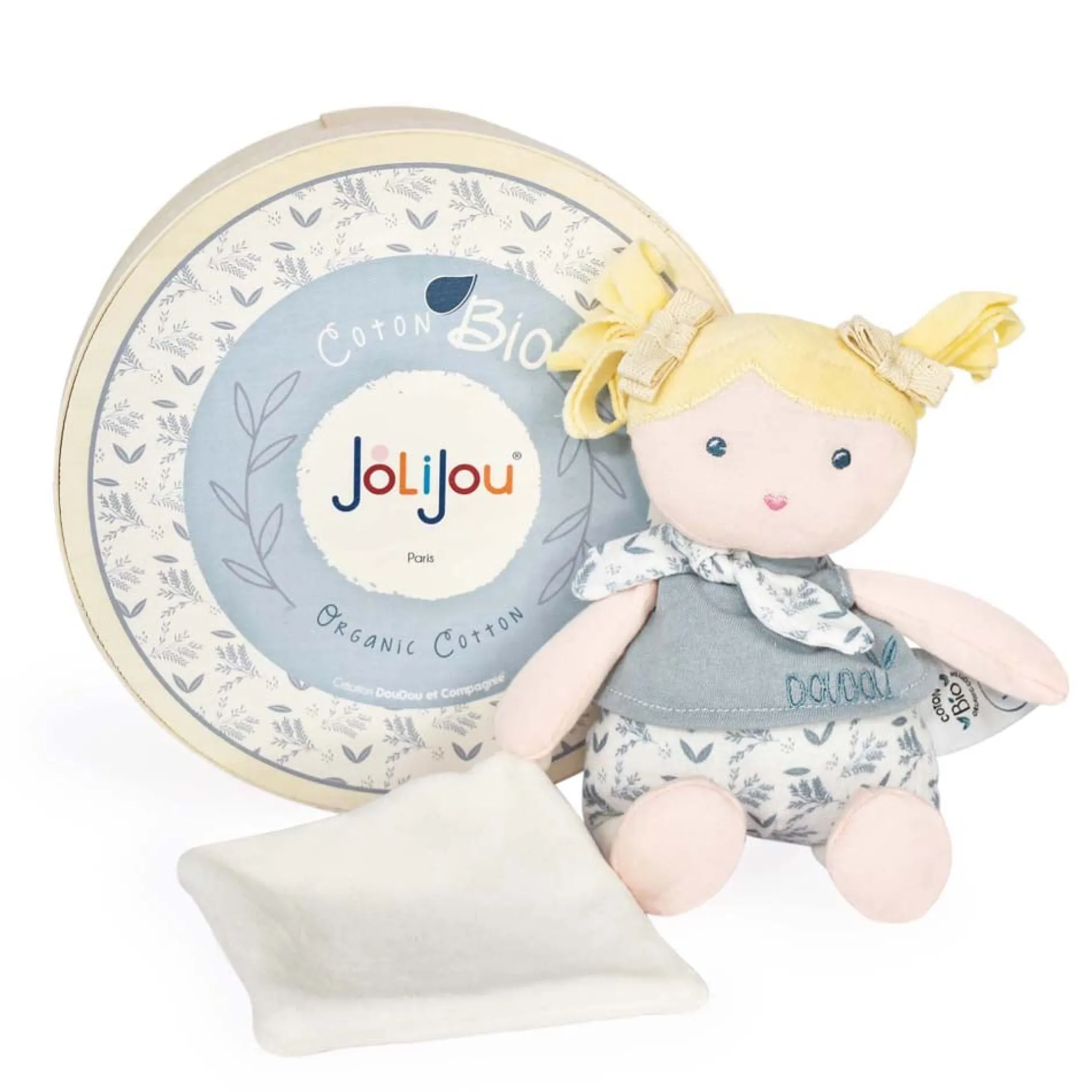 Poupées Et Figurines*Jolijou Les joliflores Poupée de chiffon avec Doudou 22 cm de Bleuette