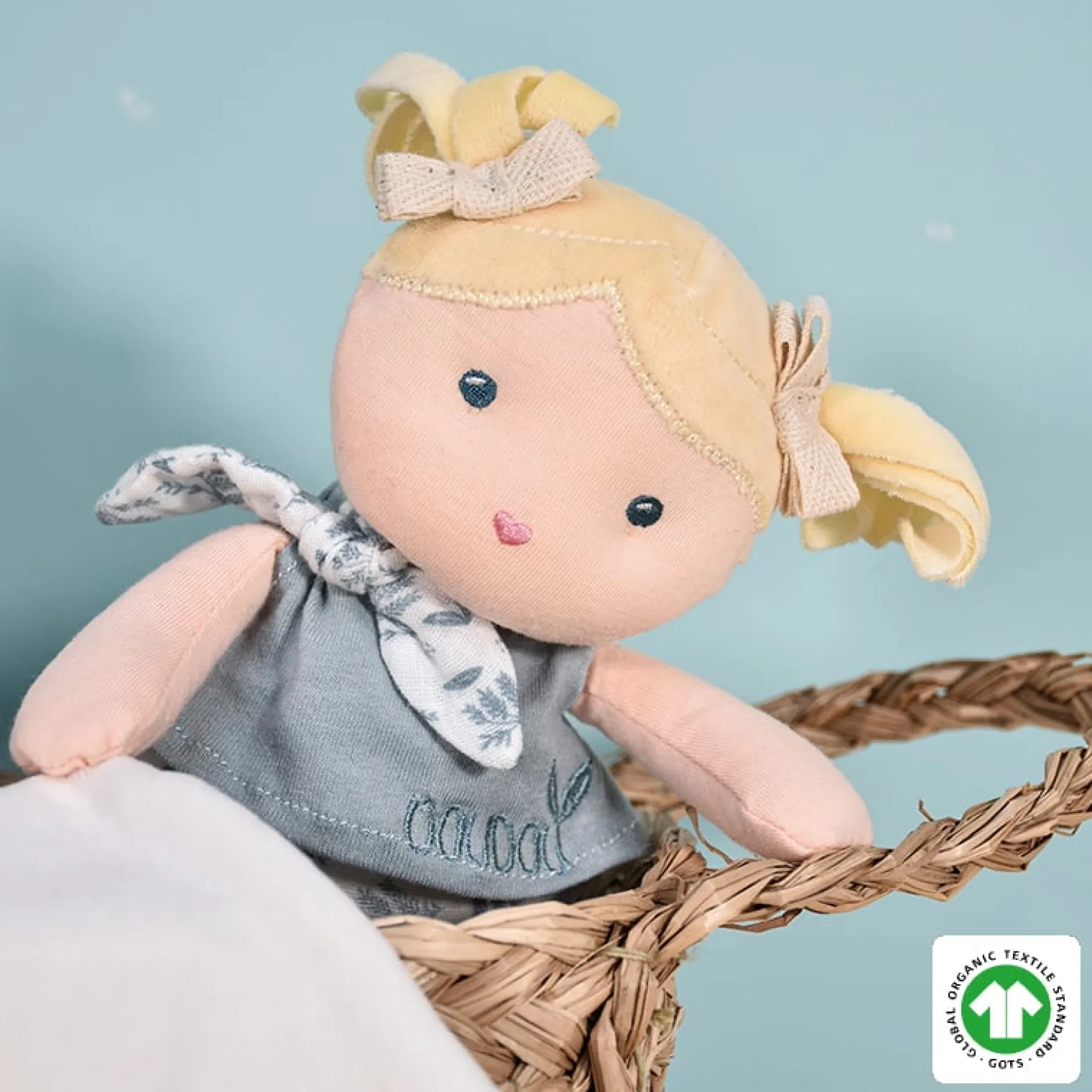 Poupées Et Figurines*Jolijou Les joliflores Poupée de chiffon avec Doudou 22 cm de Bleuette