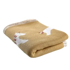Couvertures*Noukies Lina & Joy Couverture Tricot 75 x 100 cm de Beige