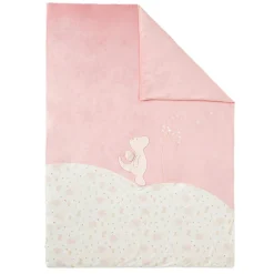 Couvertures*Noukies Lina & Joy Couveture Veloudoux 100 x 400 cm de Rose