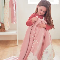 Couvertures*Noukies Lina & Joy Couveture Veloudoux 100 x 400 cm de Rose