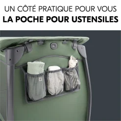 Tout Pour Vos Trajets|Lits Parapluies*Hauck Lit parapluie Play N Relax Center + Moustiquaire et pare-soleil 60 x 120 cm de Vert