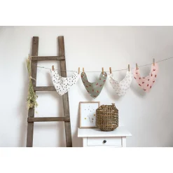 Bavoirs*Lässig Little Forest Lot de 2 bavoirs bandanas de Lapin