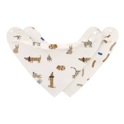 Bavoirs*Lässig Little Mateys Lot de 2 Bavoirs Bandanas de Royal Bleu