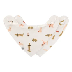 Bavoirs*Lässig Little Mateys Lot de 2 Bavoirs Bandanas de Orange épicée