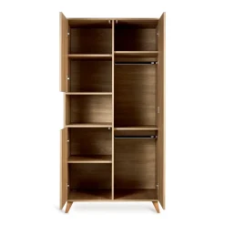 Armoires 2 Portes*Quax Loft armoire 3 portes 1 compartiment de Honey Ash