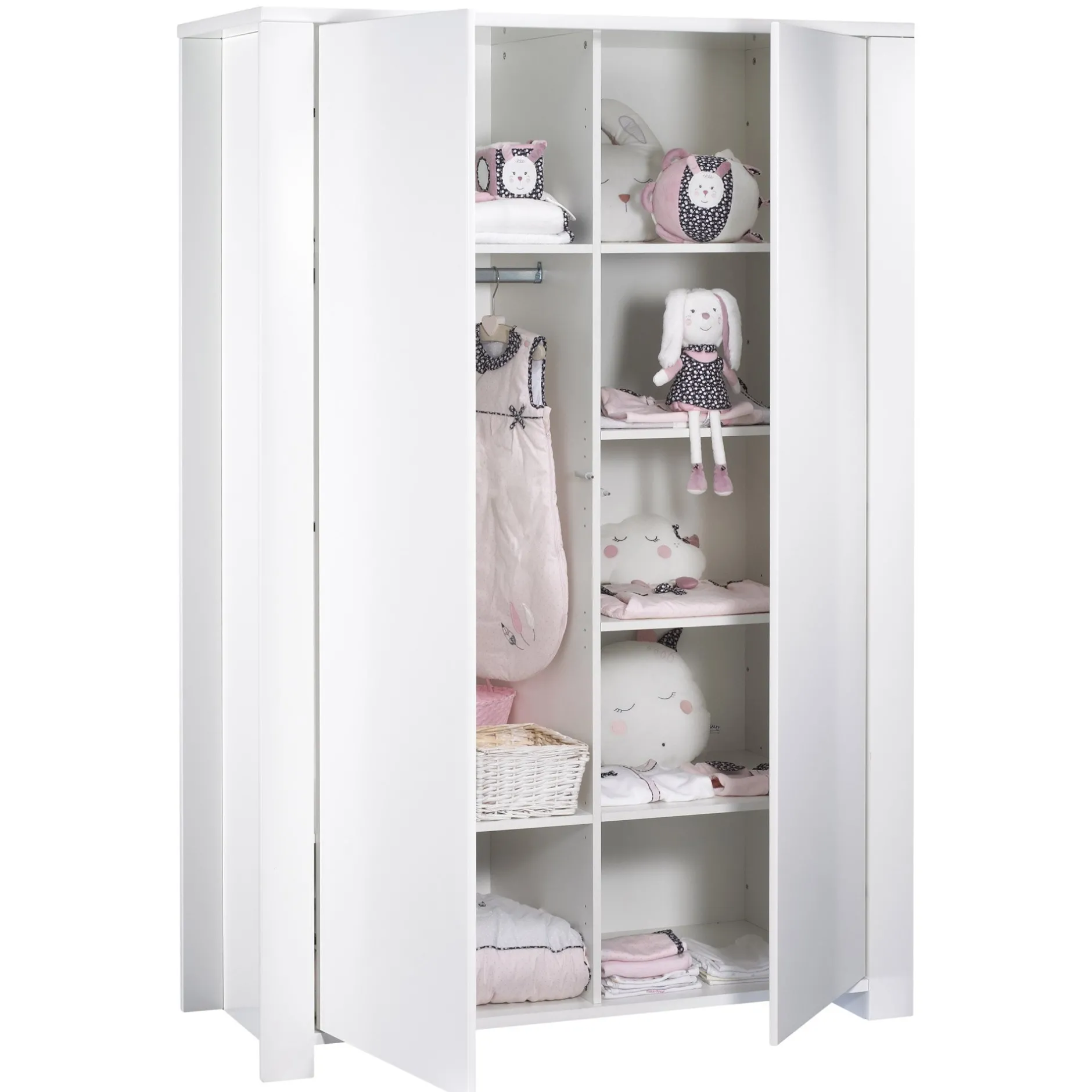 Armoires 2 Portes*Sauthon Baby's Sweet Home Loft armoire 2 portes de Blanc