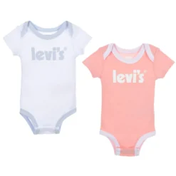 Bodies*Levi's Kids Lot 2 Bodies 6-12 mois de Rose