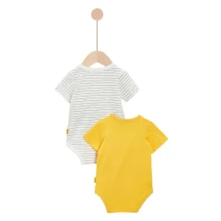 Bodies*P'tit bisou Lot 2 bodies manches courtes de