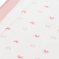 Langes*P'tit bisou Lot 3 Langes Coton 70 x 70 cm de Rose Pearling