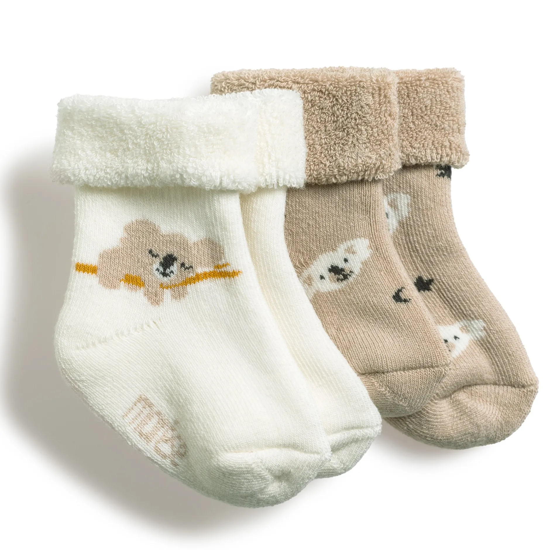 Chaussettes, Chaussons|Chaussettes, Collants, Chaussons*Marèse Lot 2 Paires Chaussettes de Petit Koala Beige