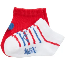 Chaussettes, Collants, Chaussons*Nano & nanette Lot 2 paires de chaussettes Santa Cruz Beach de Rouge / Ecru