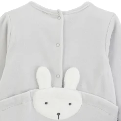Pyjamas|Vêtements Naissance*P'tit bisou Lot 2 pyjamas velours Lapin Câlin 0 mois de Blanc