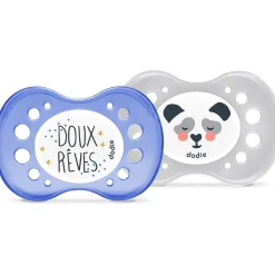 Sucettes*Dodie Lot 2 sucettes anatomatiques Nuit 18 mois + de Dodo les Animaux Aléatoire