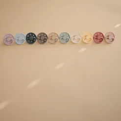 Sucettes*Frigg Lot 2 Sucettes latex Moon 0-6 mois de Rose