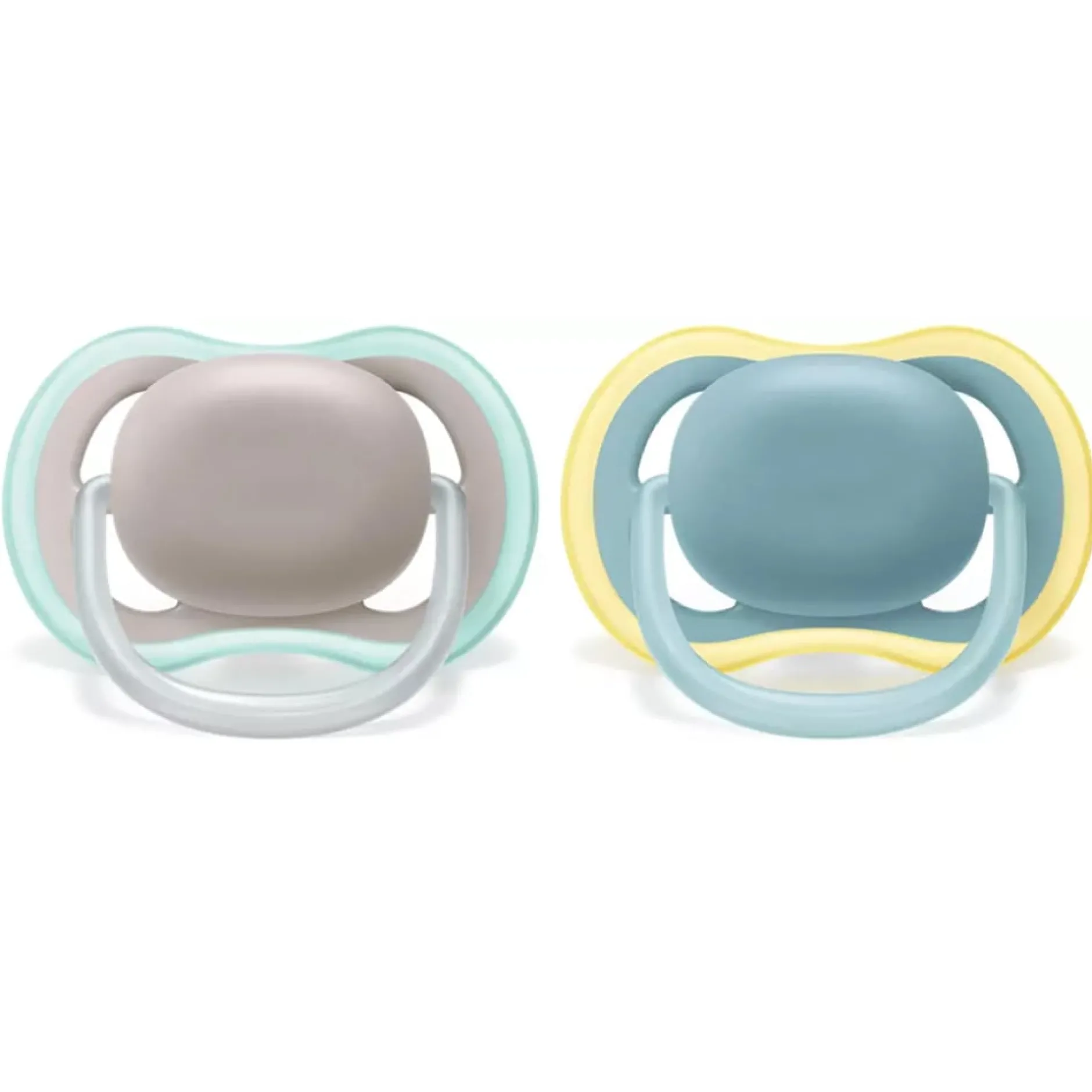 Sucettes*Philips AVENT Lot 2 sucettes ultra air 18 mois + de Gris/Bleu