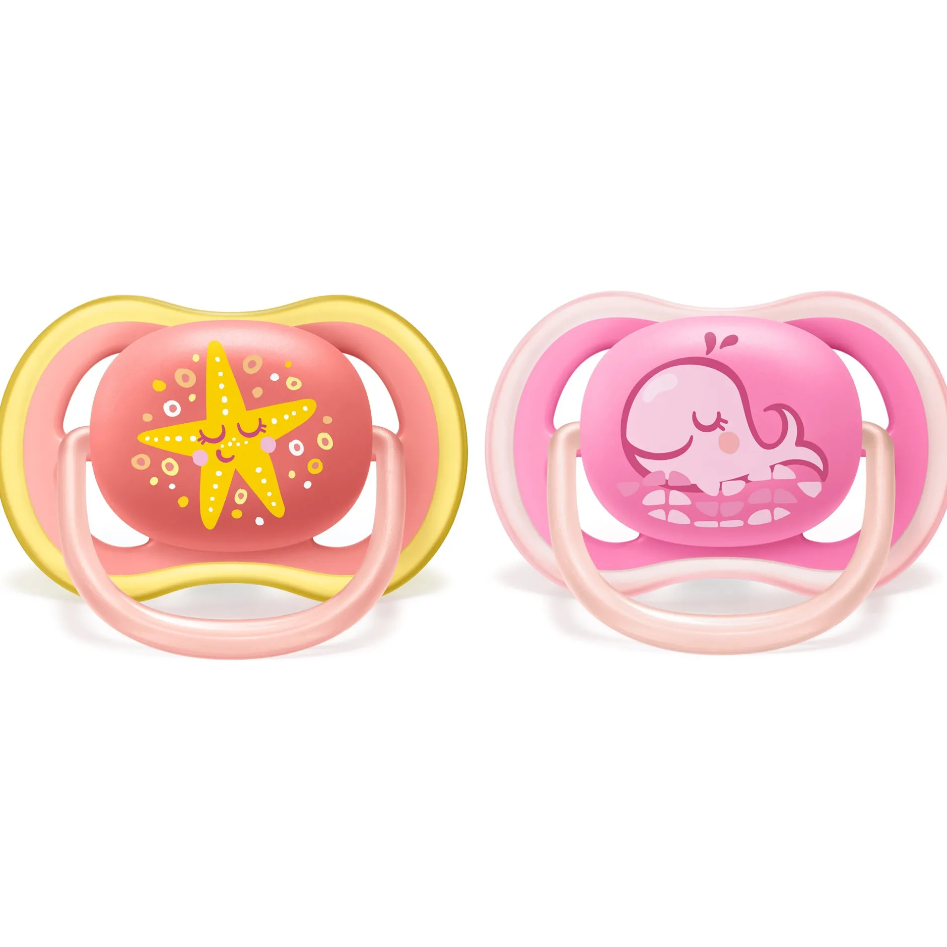Sucettes*Philips AVENT Lot 2 sucettes ultra air 6-18 mois de Étoile/baleine