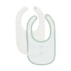 Bavoirs*P'tit bisou Lot de 2 bavoirs de Chatons / Sauge