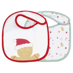 Bavoirs*Trois Kilos Sept Lot de 2 bavoirs de Noël - Naissance de