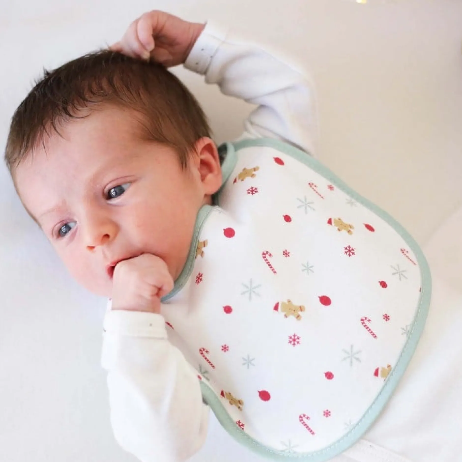 Bavoirs*Trois Kilos Sept Lot de 2 bavoirs de Noël - Naissance de