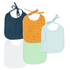 Bavoirs*Maïka Lot de 5 bavoirs 1er âge de