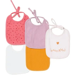 Bavoirs*Maïka Lot de 5 bavoirs 1er âge de