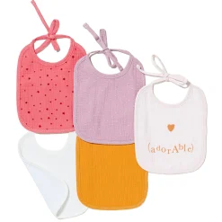 Bavoirs*Maïka Lot de 5 bavoirs 1er âge de