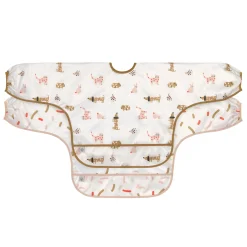 Bavoirs*Lässig Lot de 2 bavoirs manches longues avec poche de Little Mateys Orange épicée