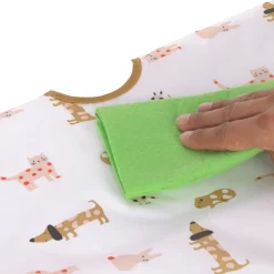 Bavoirs*Lässig Lot de 2 bavoirs manches longues avec poche de Little Mateys Orange épicée