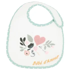 Bavoirs*Trois Kilos Sept Lot de 7 bavoirs naissance de Baby love fille