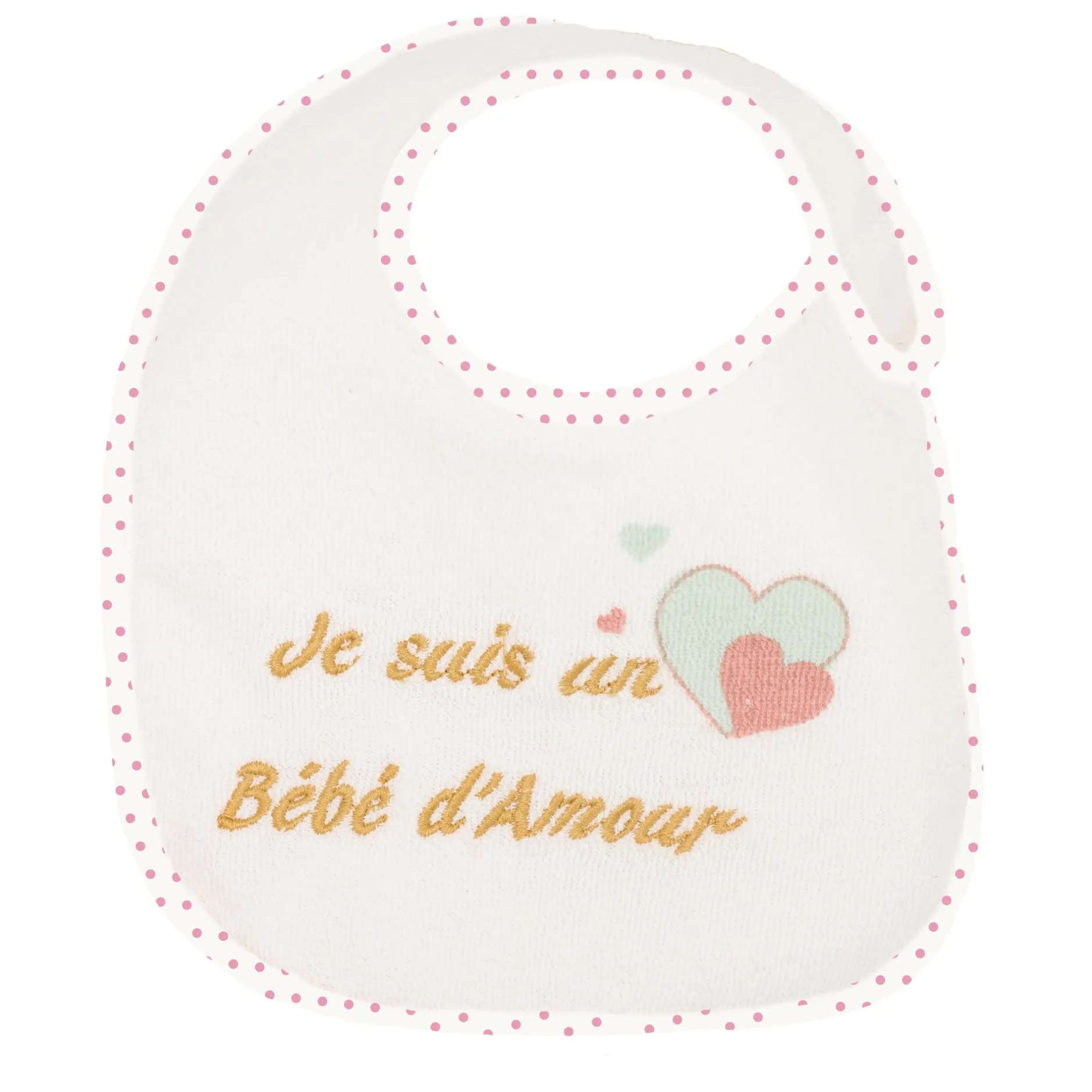 Bavoirs*Trois Kilos Sept Lot de 7 bavoirs naissance de Baby love fille