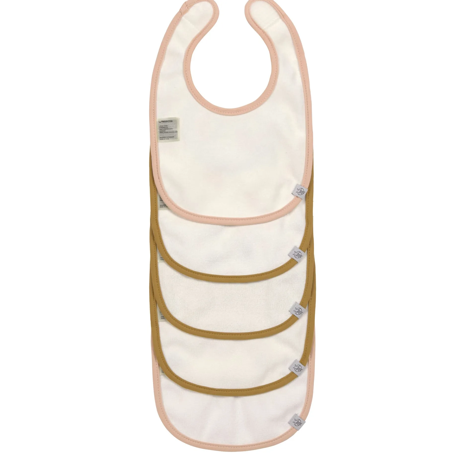 Bavoirs*Lässig Lot de 5 Bavoirs éponge de Little Mateys orange épicée