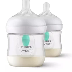 Biberons Pp (Polypropylène)*Philips AVENT Lot de 2 Biberons Natural 3.0 Air Free 125 ml de